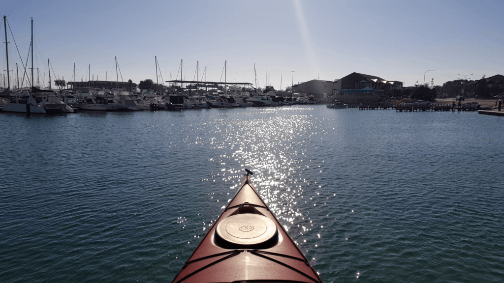Kayak in hyllarys boat harbour 