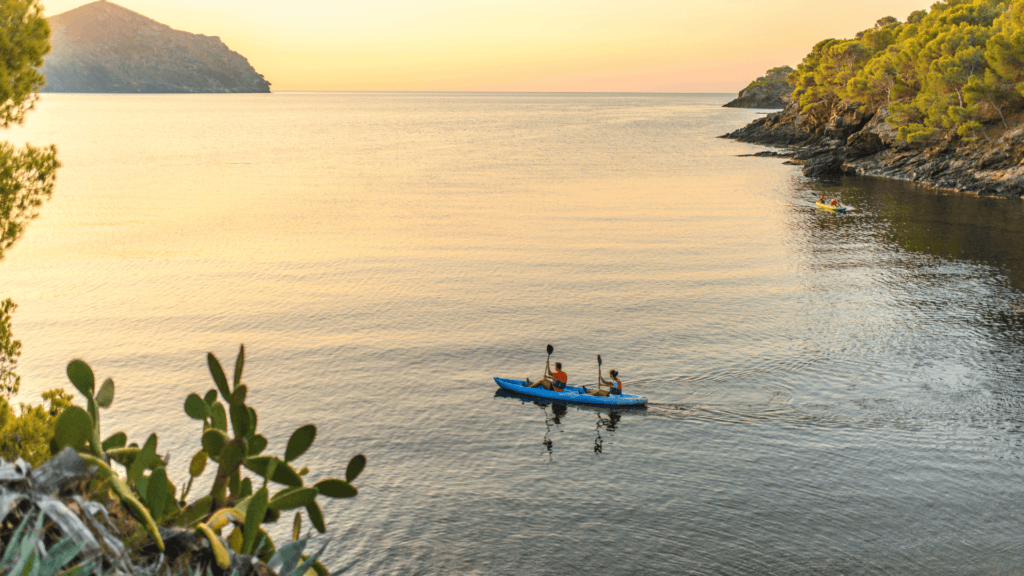 Kayak in mediterranean coastline 2 1